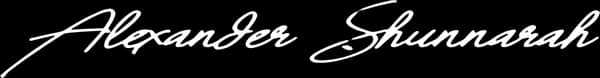 Alexander Shunnarah Signature