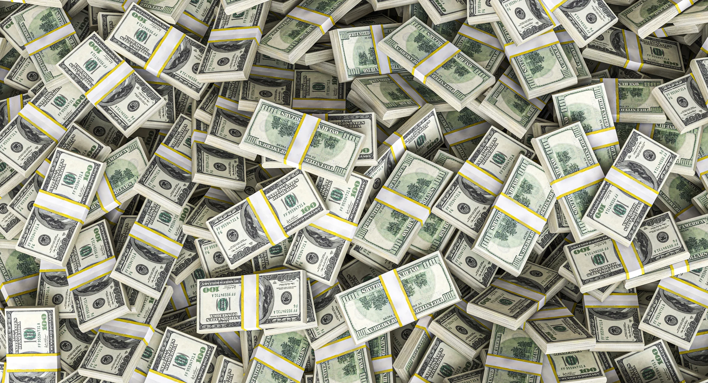 This image of a close-up view of a pile of United States cash symbolizes complex financial deceit and investment fraud cases managed by Trident Law HQ